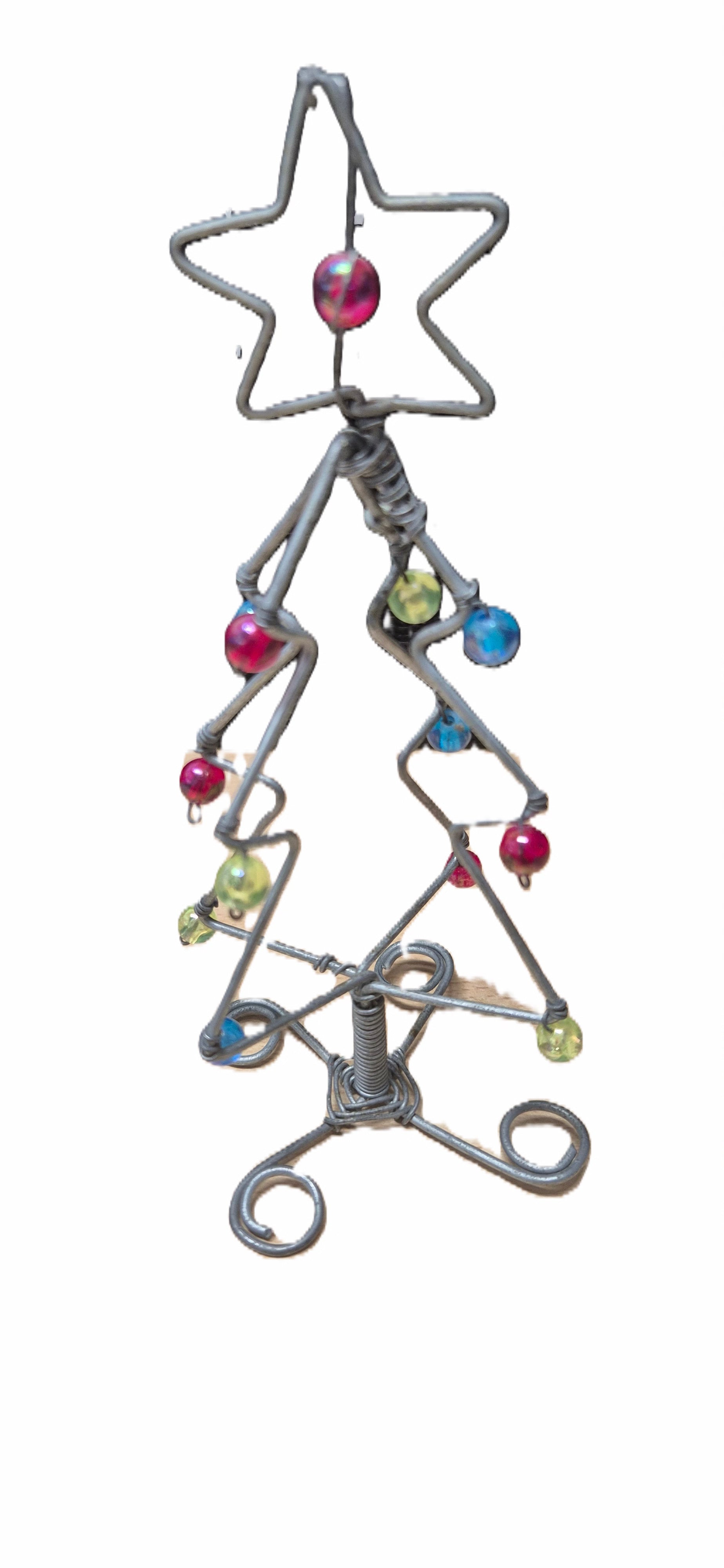 Christmas decoration Wire beaded tree