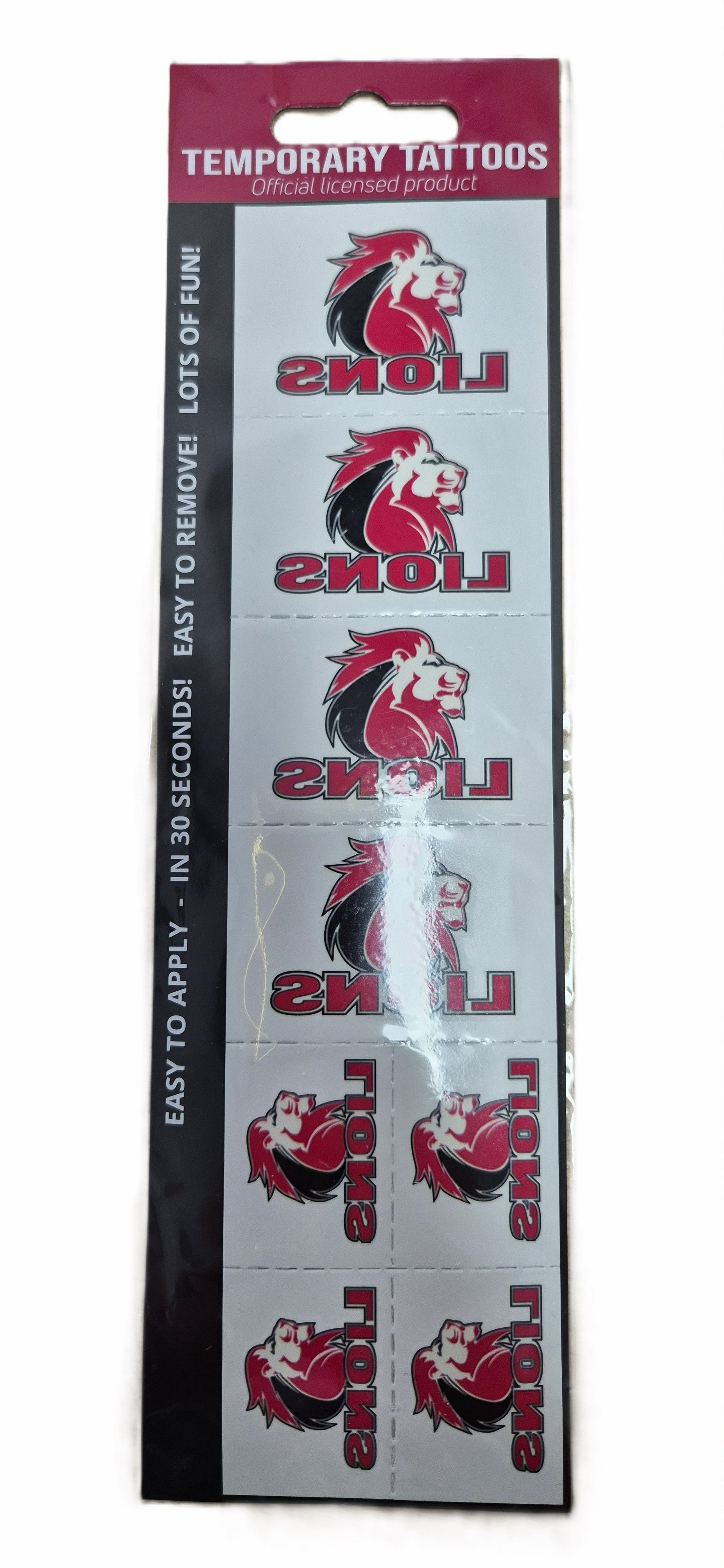 Temp Tattoo Lions Rugby