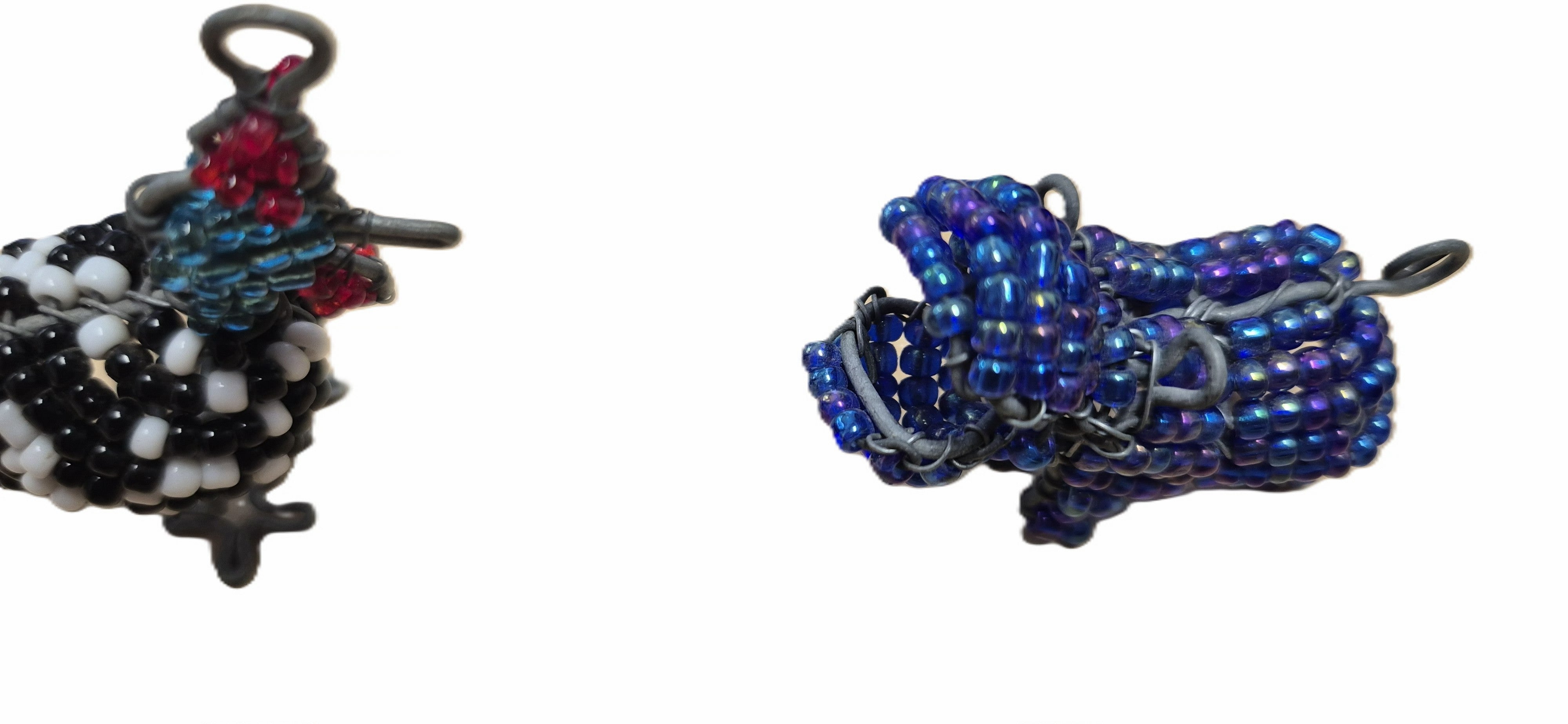 Beaded keyring ornaments