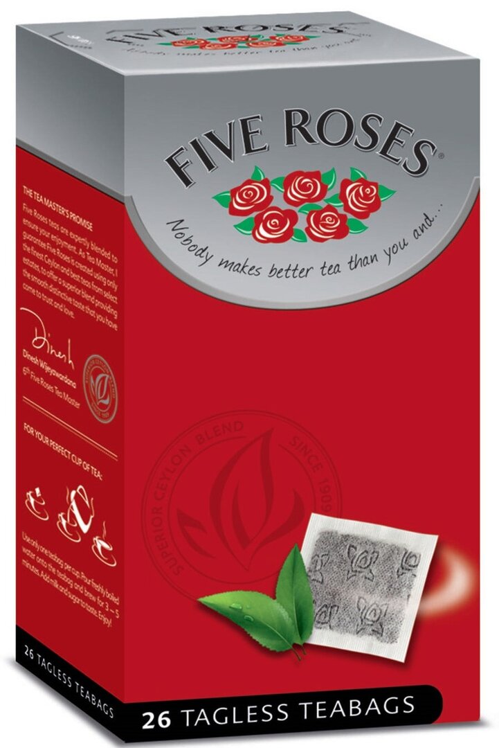 Five Roses  ceylon Tagless Teabags