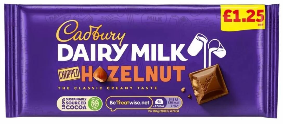 Cadbury Dairy Milk Chopped Hazelnut