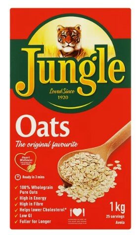 Jungle  Porridge Oat box