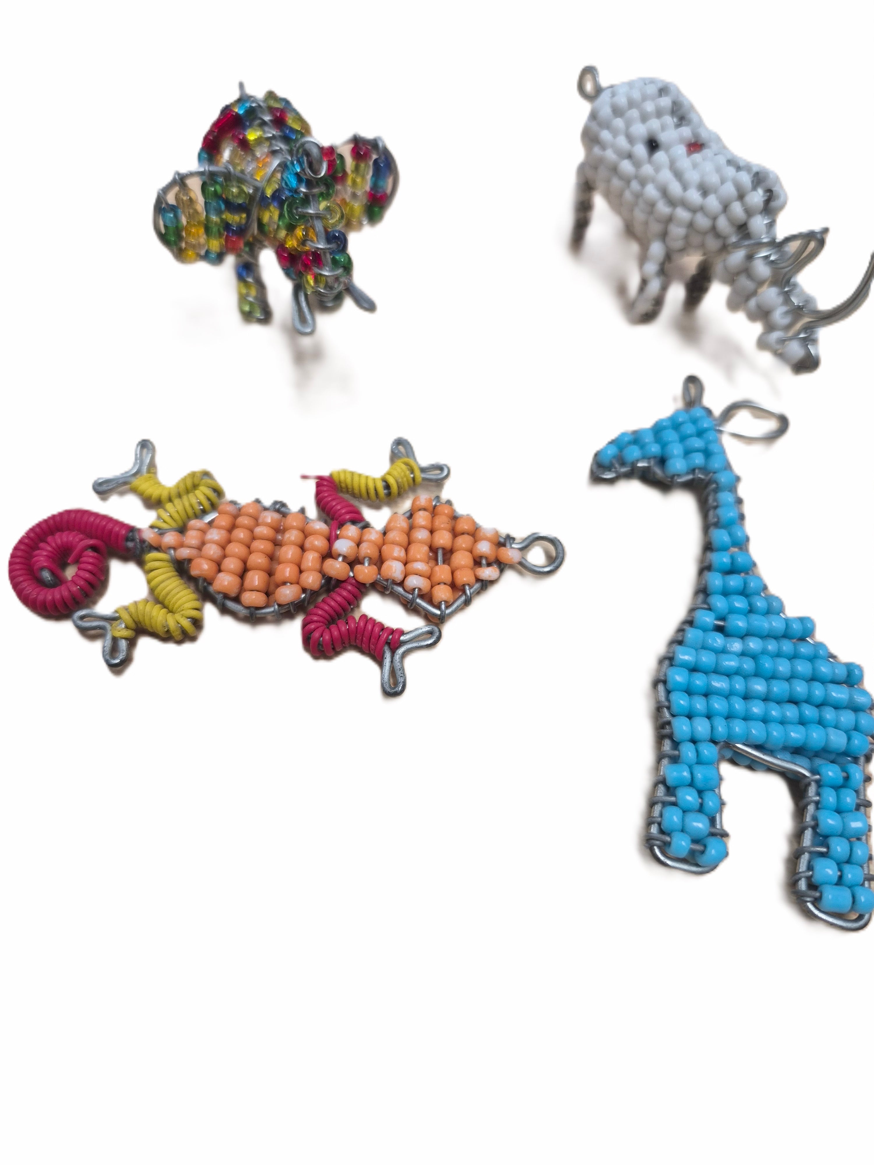 Beaded keyring ornaments