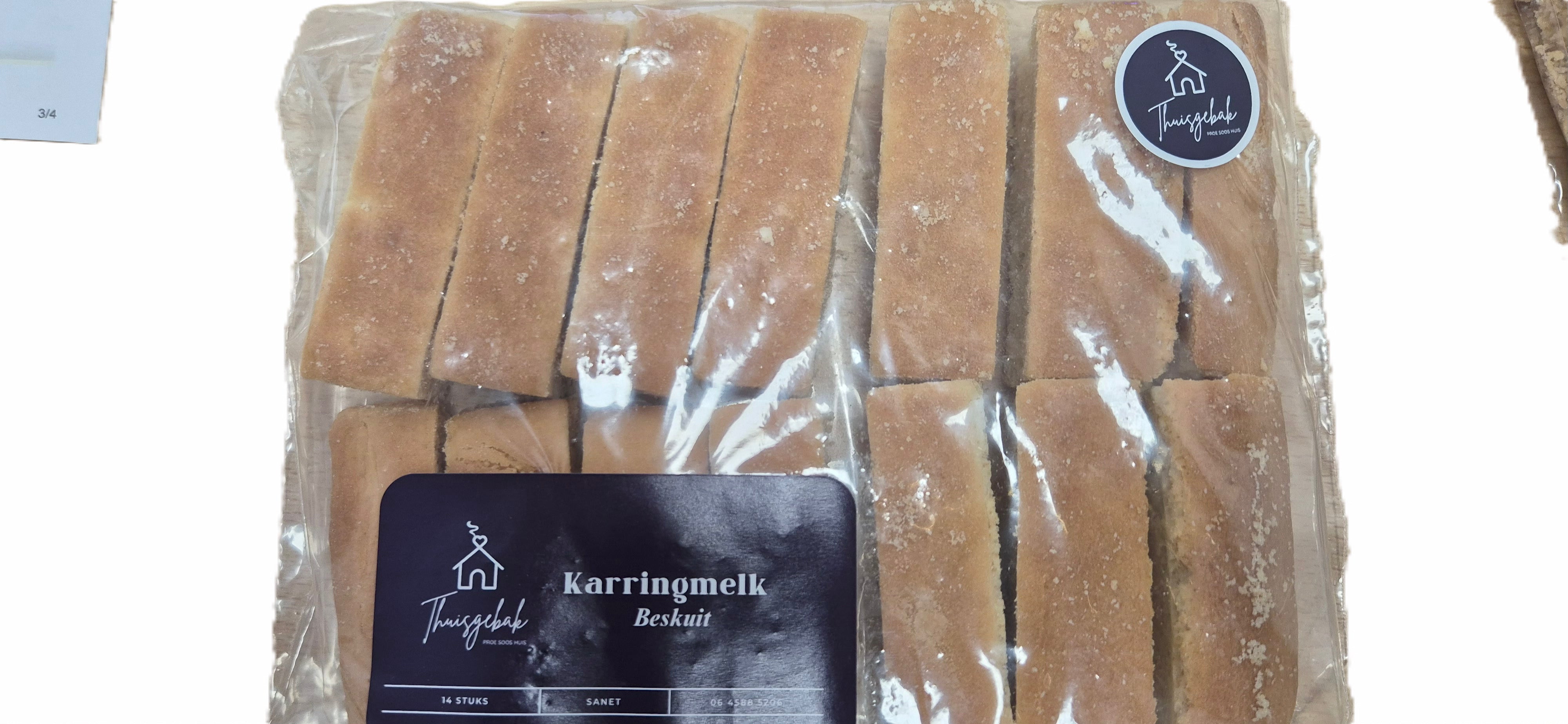 Thuisgebak Rusks karringmelk