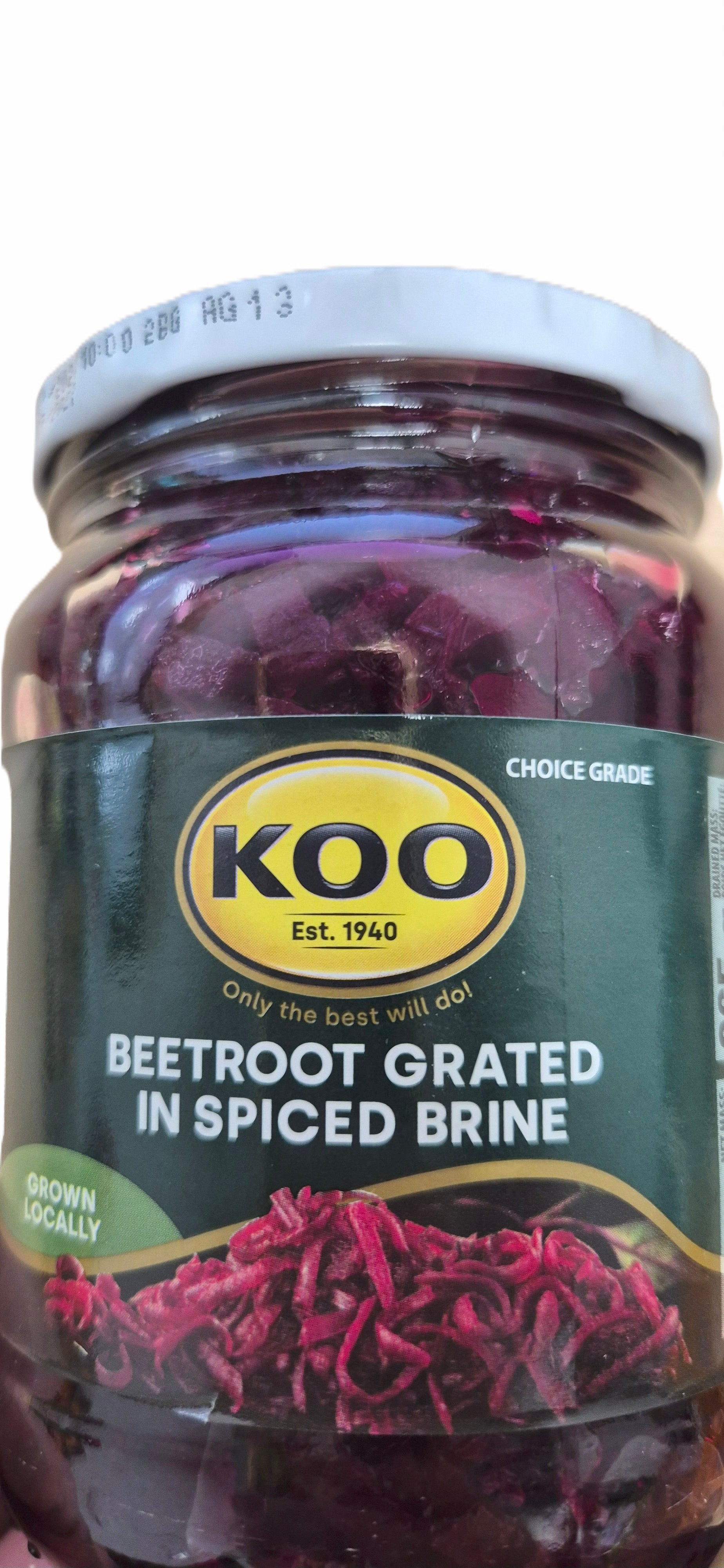 Koo Beatroot grated in spiced brine