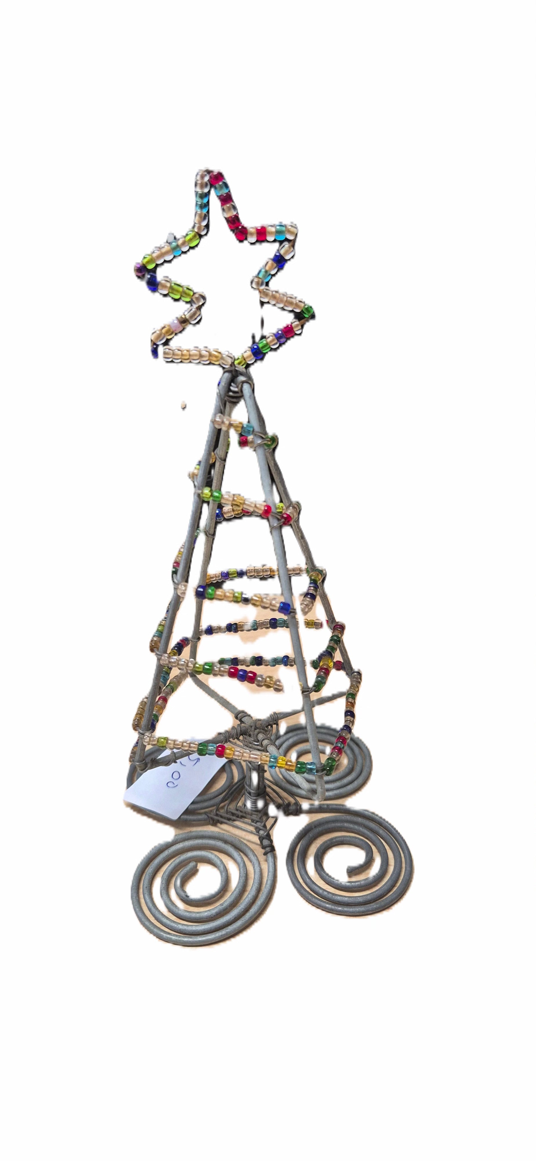 Christmas decoration Wire beaded tree
