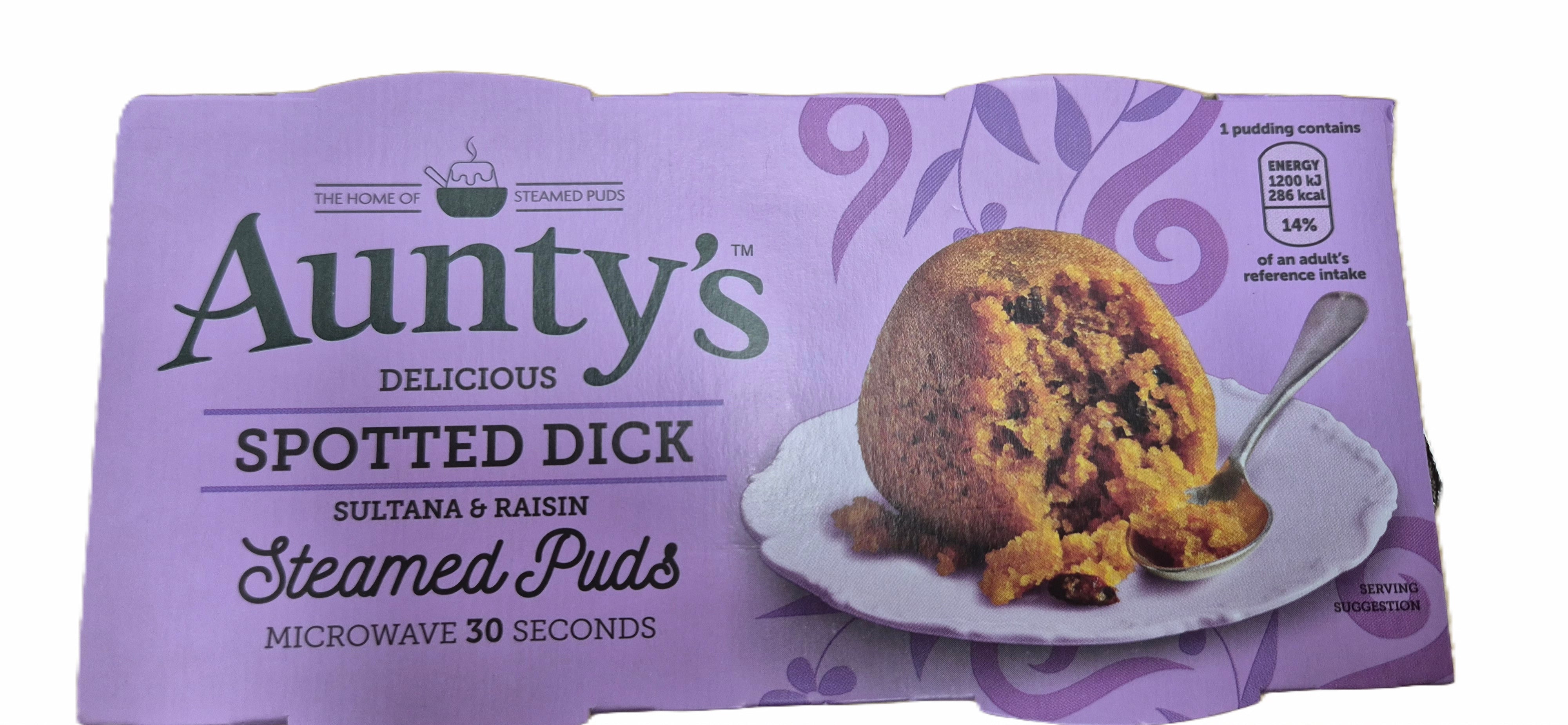 Aunty's Spotted Dick sultana and rasin