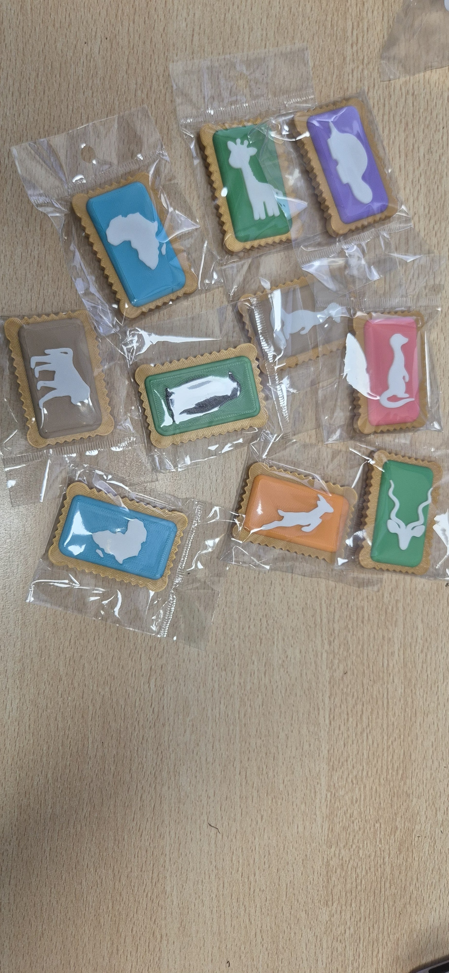 Iced Zoo fridge magnets