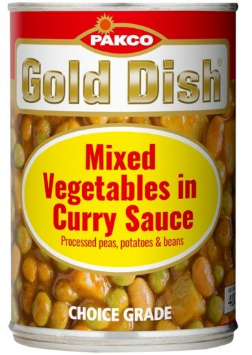 Pakco Gold Dish Mixed Vegetables in Curry Sauce