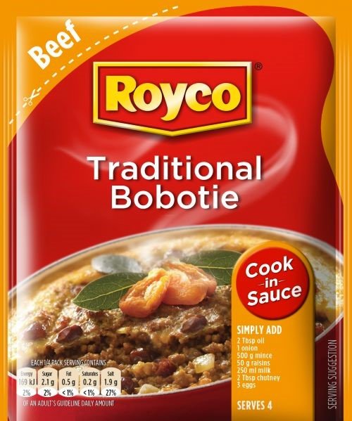 Royco Cook in Sauces Traditional Bobotie