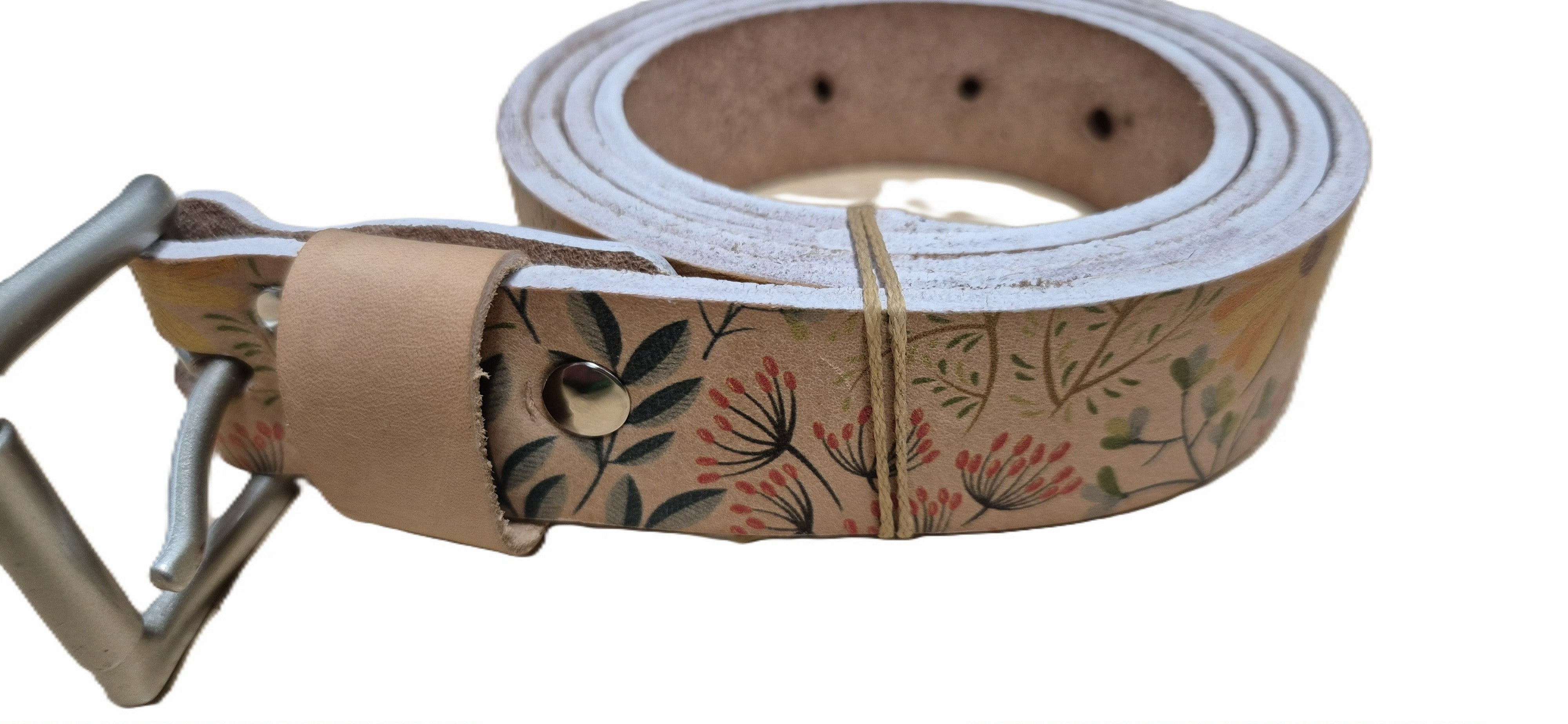 Ladies leather belt plain
