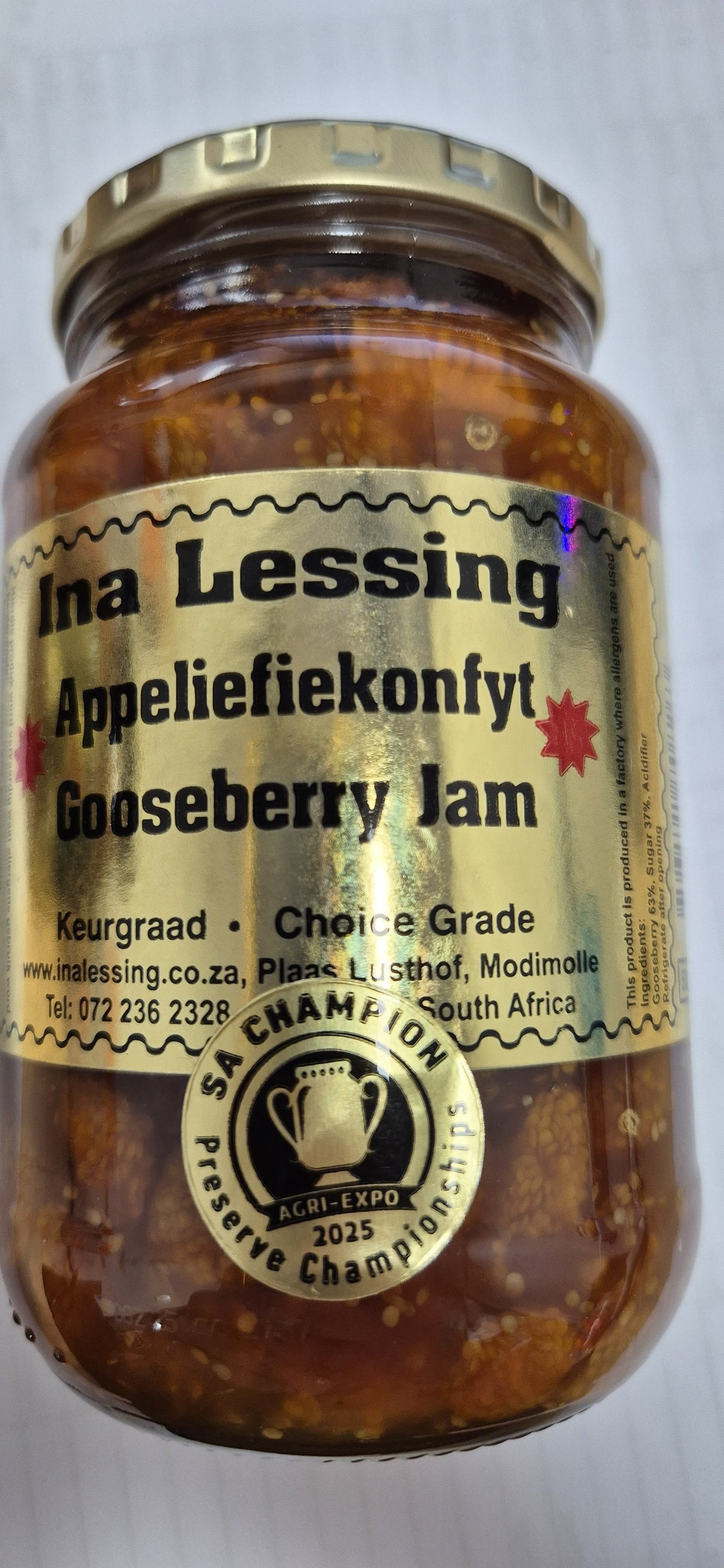 Ina Lessing Gooseberry Jam