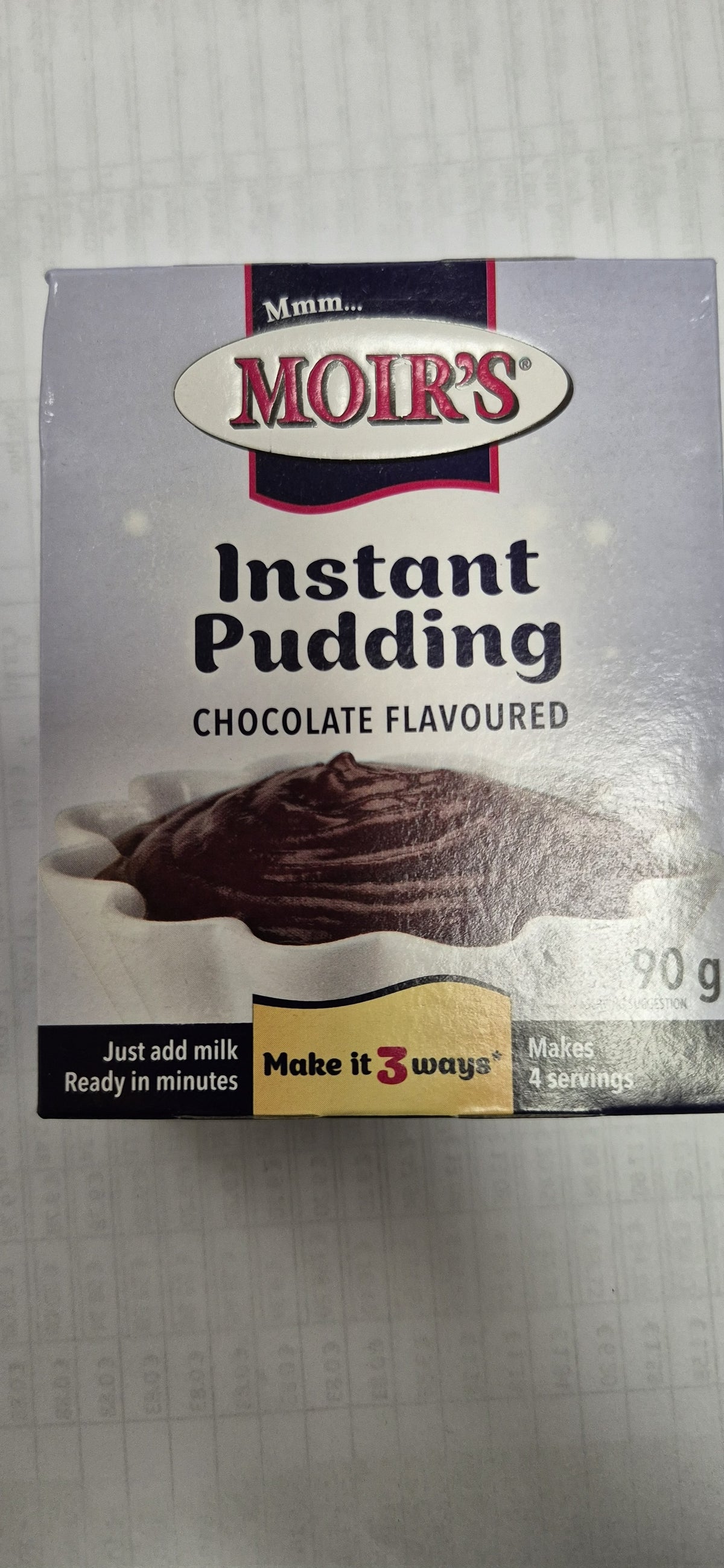 Moirs Instant Puddings Chocolate