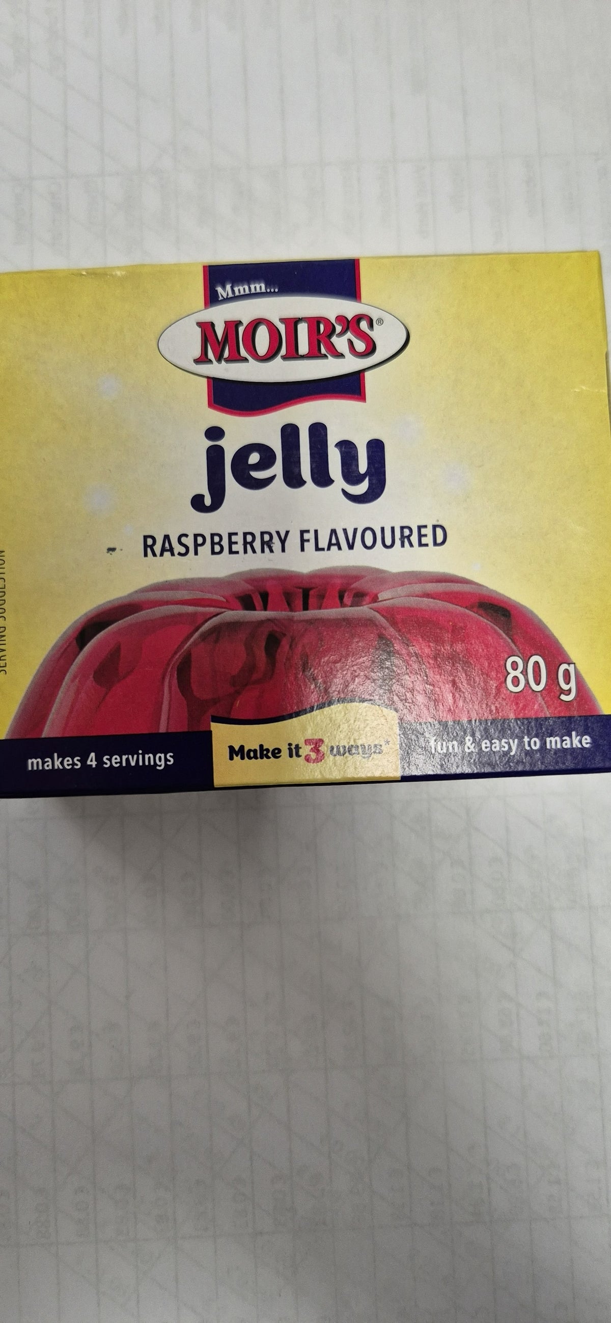 Moirs Jelly Powder  Raspberry